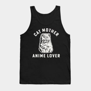 Cat Mother Anime Lover Cat Mom Japanese Anime Girl Tank Top